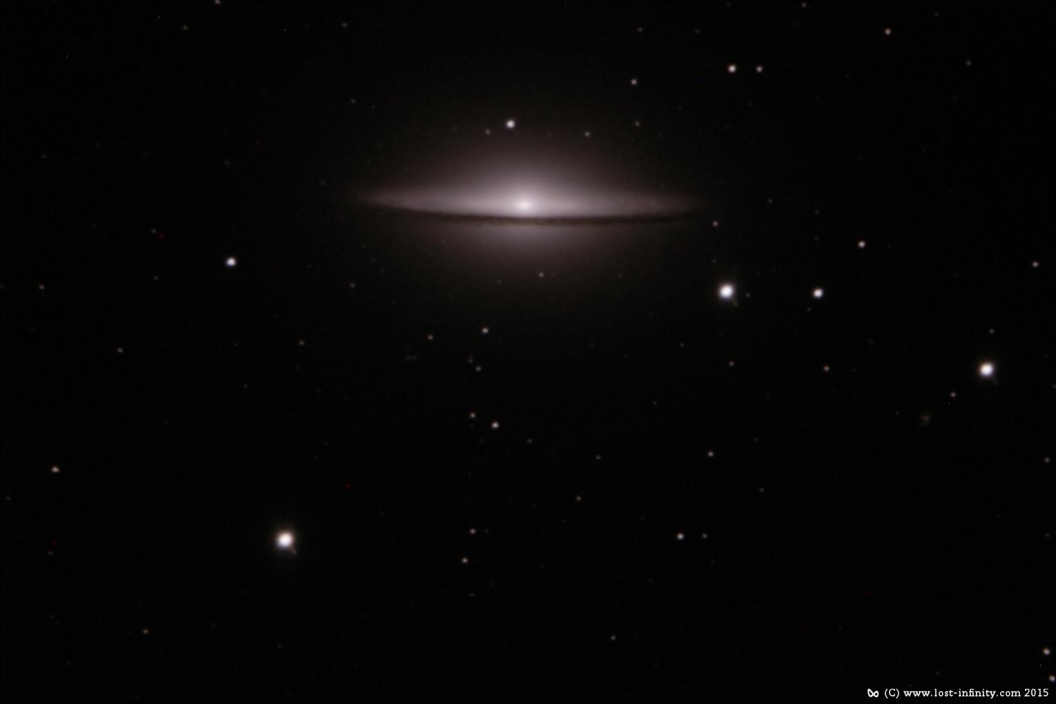 Sobrero galaxy recorded with SBIG camera, Tacande Observatory, La Palma, Spain