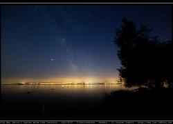 Milkyway, Saturn and Jupiter above Lake Constance - 2020/08/07