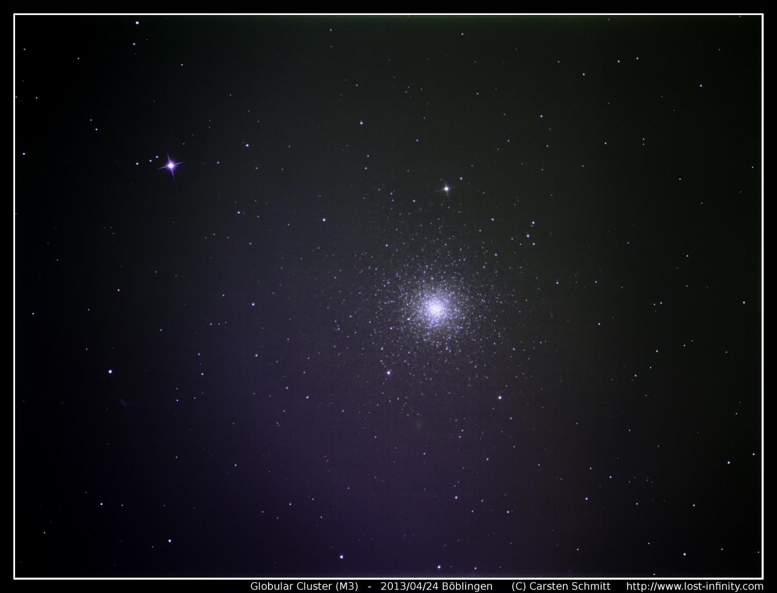 Globular cluster M3 - 2013/04/24