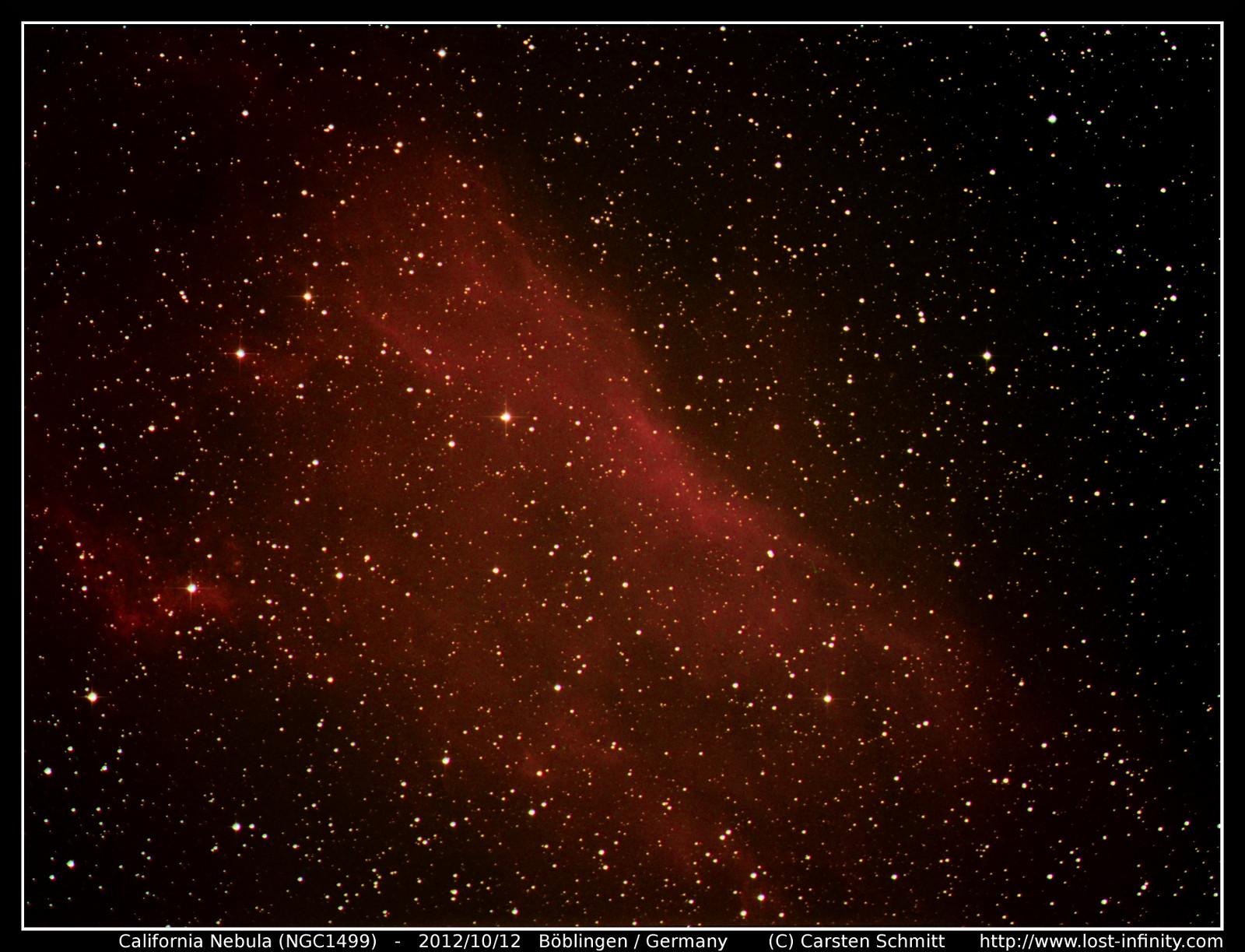 California Nebula (NGC1499) - 2012/10/12