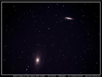 Bode's Galaxy & Cigar Galaxy (M81 & M82)