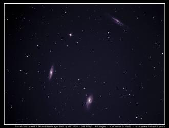 Spiral Galaxy M65 & 66 and Hamburger Galaxy NGC3628 - 2013/04/01