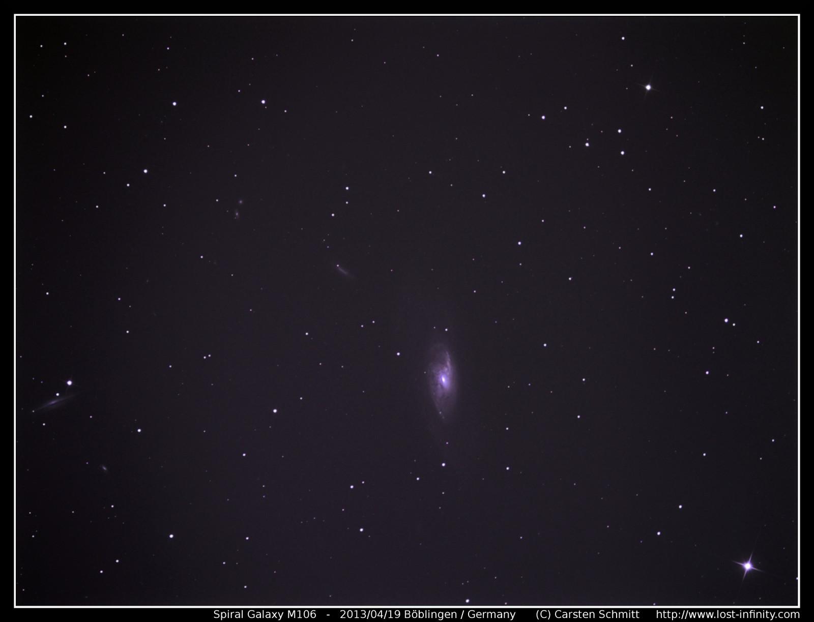 Spiral Galaxy M106 - 2013/04/19