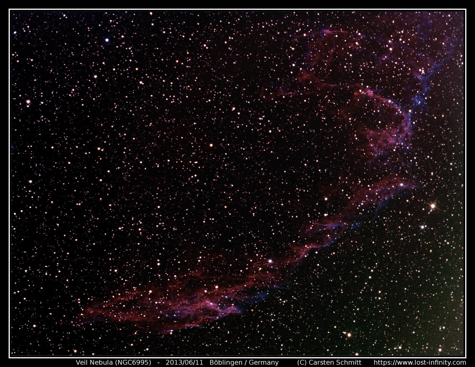 Veil Nebula (NGC6995) - 2013/06/11