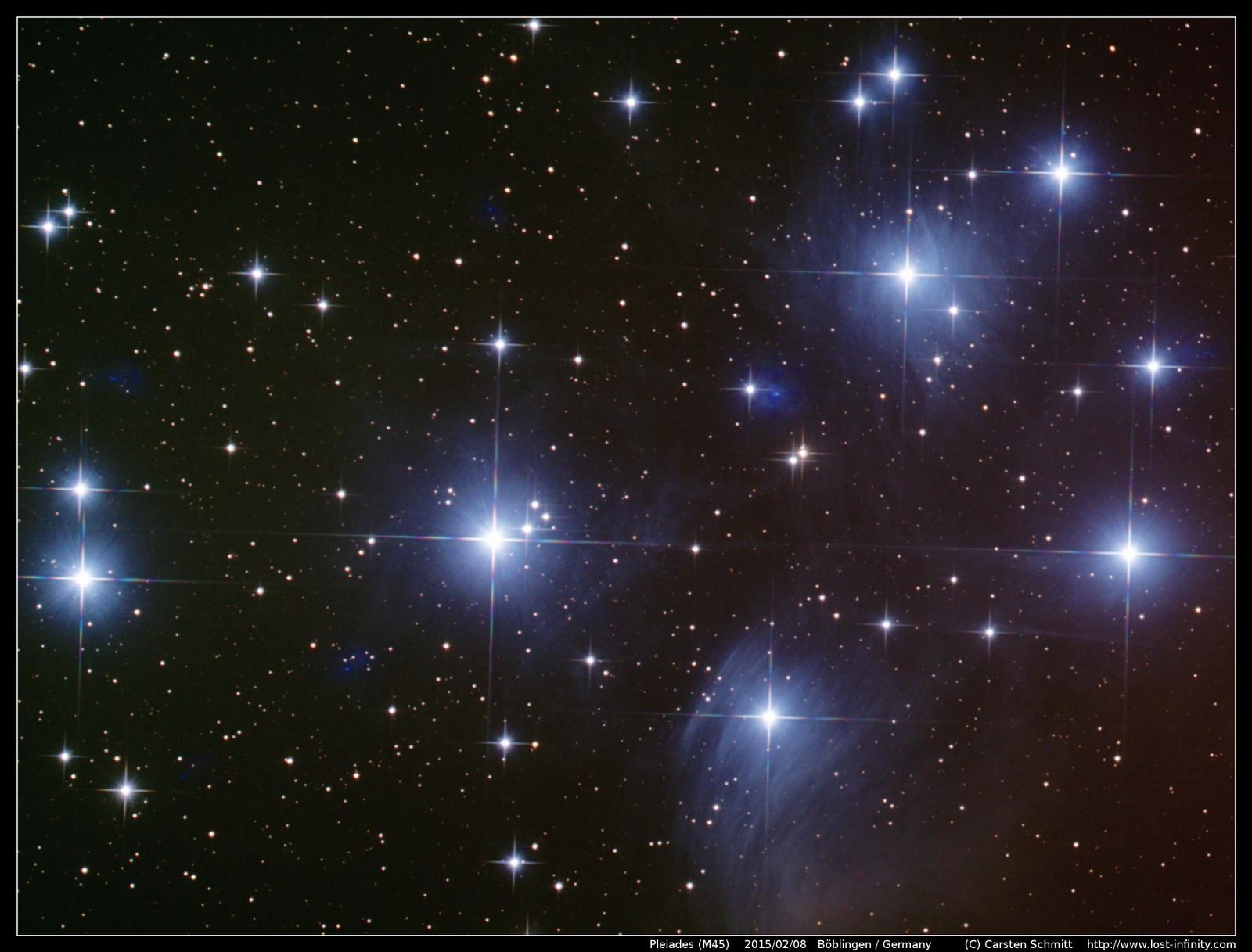 Pleiades (M45) - 2015/02/08