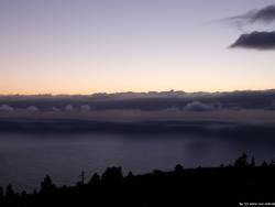 Clouds over the sea - dawn on La Palma