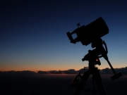 Telscope at dawn