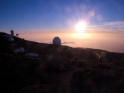 Sunset at the Roque de Los Muchachos Observatory, La Palma, Spain