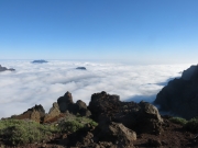 Above the clouds not far from Roque de Los Muchachos