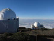 Jacobus Kapteyn Telescope (JKT) and Isaac Newton Telescope (INT) at Roque de Los Muchachos, La Palma, Spain