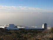 Liverpool-Telescope (LT) and Mercantor-Telescope (MT) at Roque de Los Muchachos, La Palma, Spain