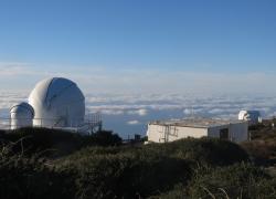 Liverpool Telescope (LT) to the right, La Palma, Spain