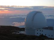 William Herschel Telescope (WHT) after sunset, Roque de Los Muchachos, La Palma, Spain