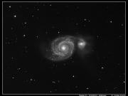 Messier 51 - The Whirlpool Galaxy IR only