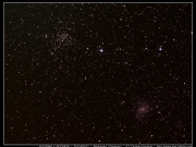 Fireworks galaxy (NGC6946) and Open Cluster NGC6939 - 2015/08/11