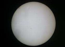 Mercury sun transit May 2016 and sun spots