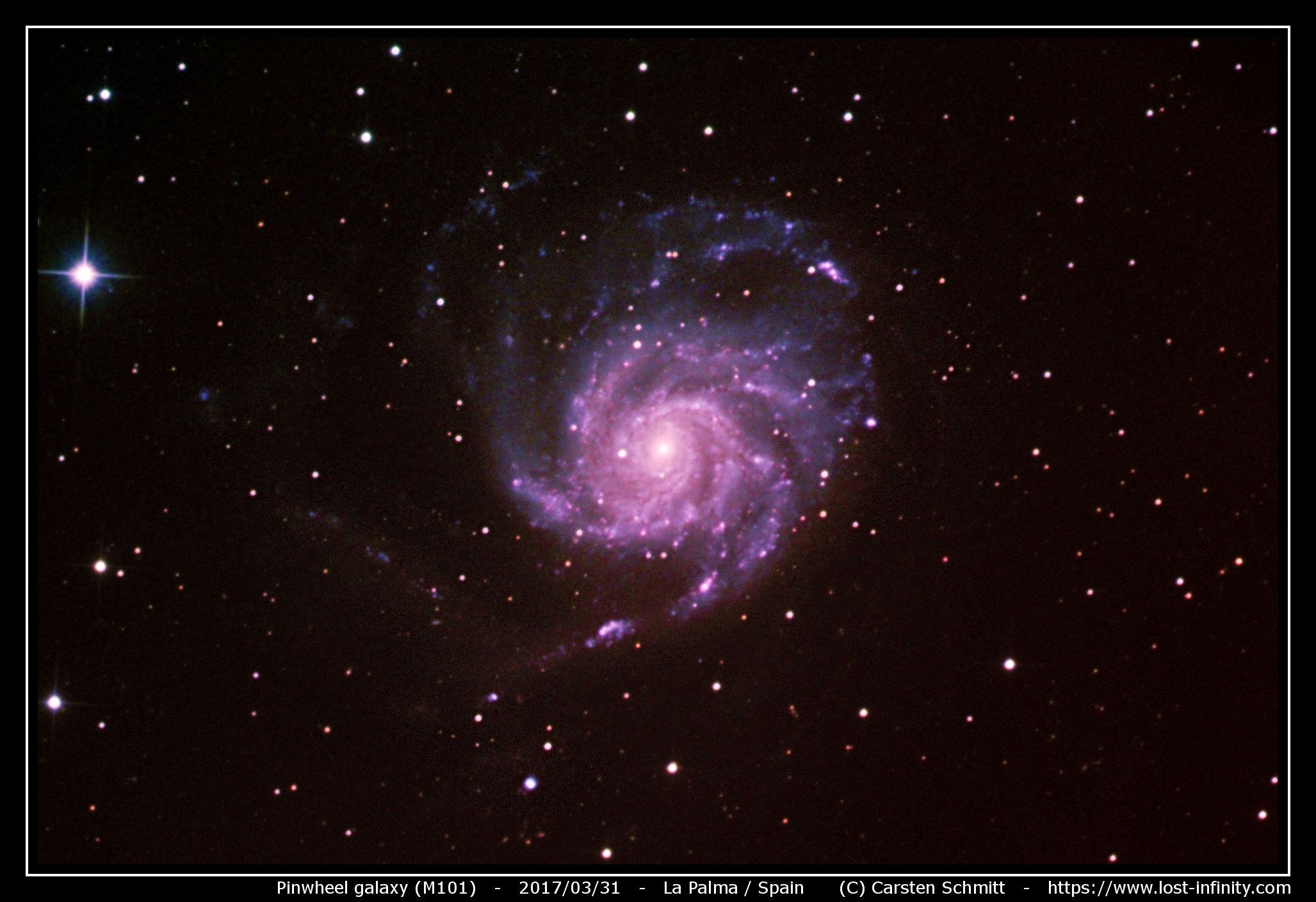 Pinwheel galaxy M101 - 2017/03/31