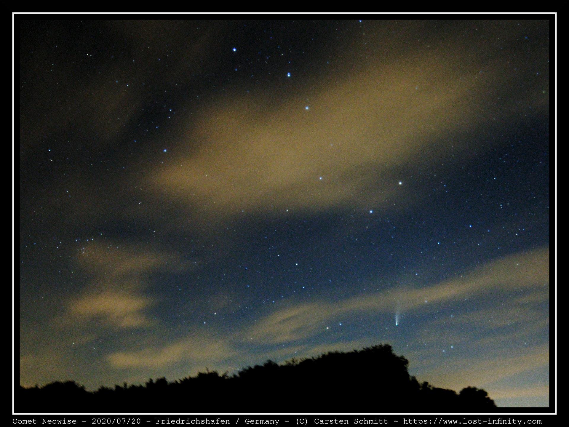 Comet Neowise in front of Big Dipper - 2020/07/20