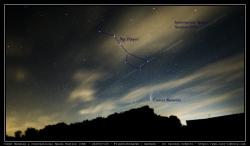 Comet Neowise &amp; Inernational Space Station (ISS) in front of Big Dipper - 2020/07/20