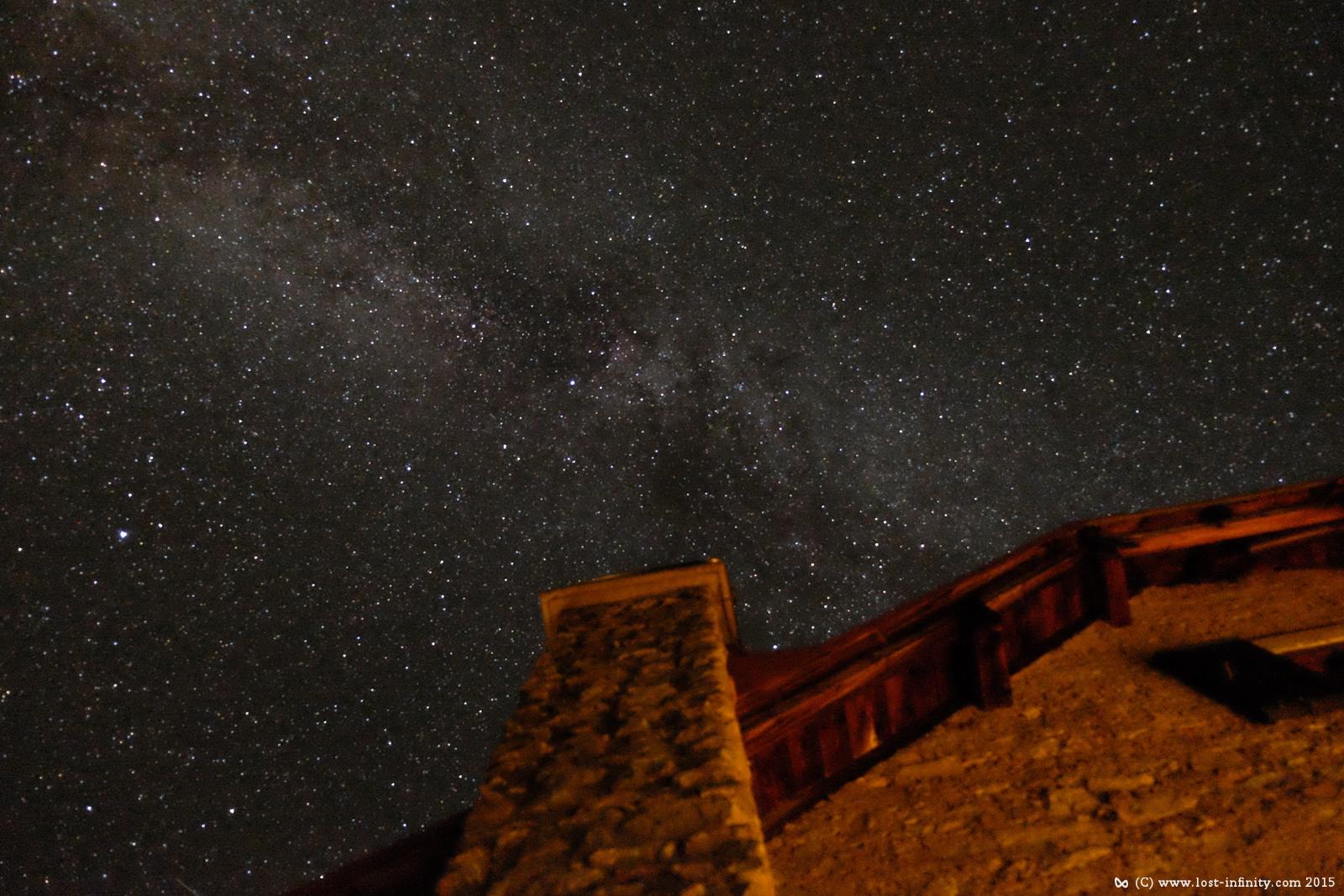 The old Waltenberger Haus and the Milkyway