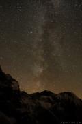 The Milkyway above the Allgaeu mountains