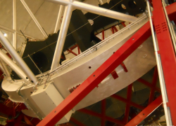 Gran Telescopio Canarias (GTC)  telescope mirror from the side