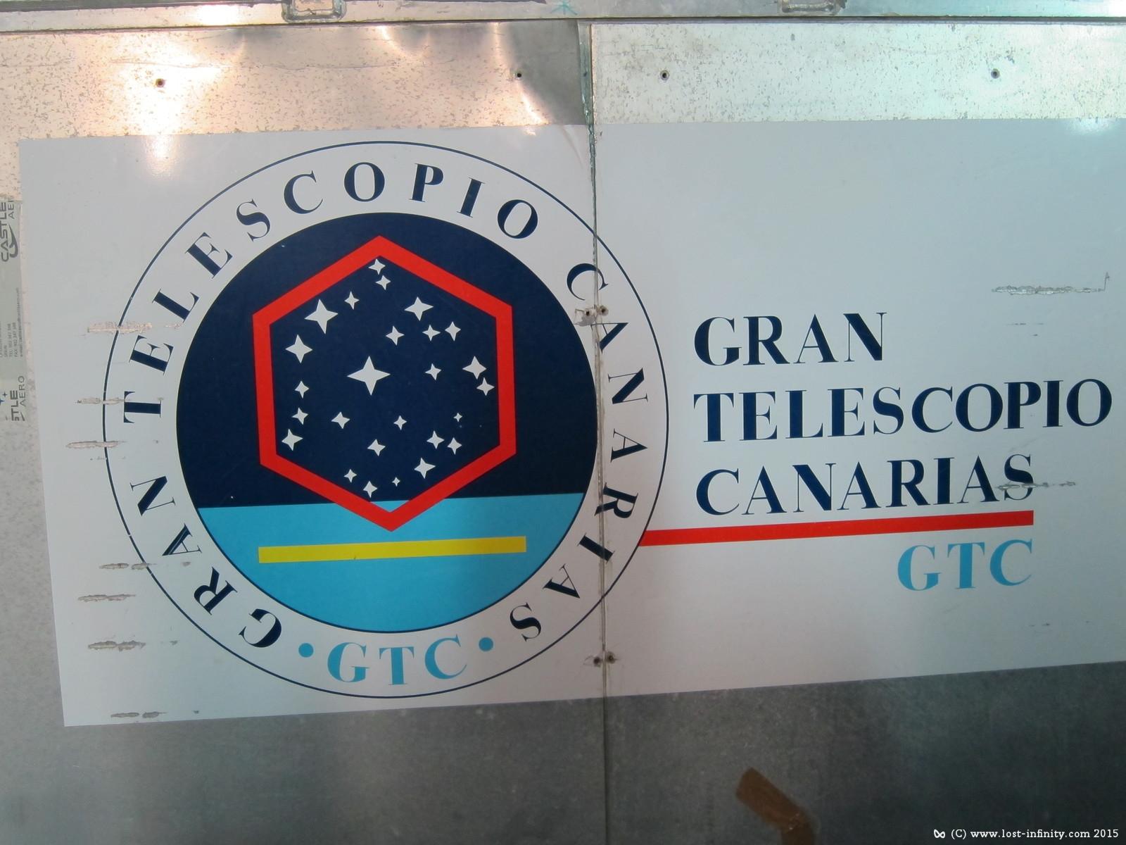 Gran Telescopio Canarias (GTC) Logo sign