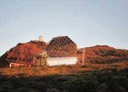 Magic telescope on Roque de Los Muchachos / La Palma