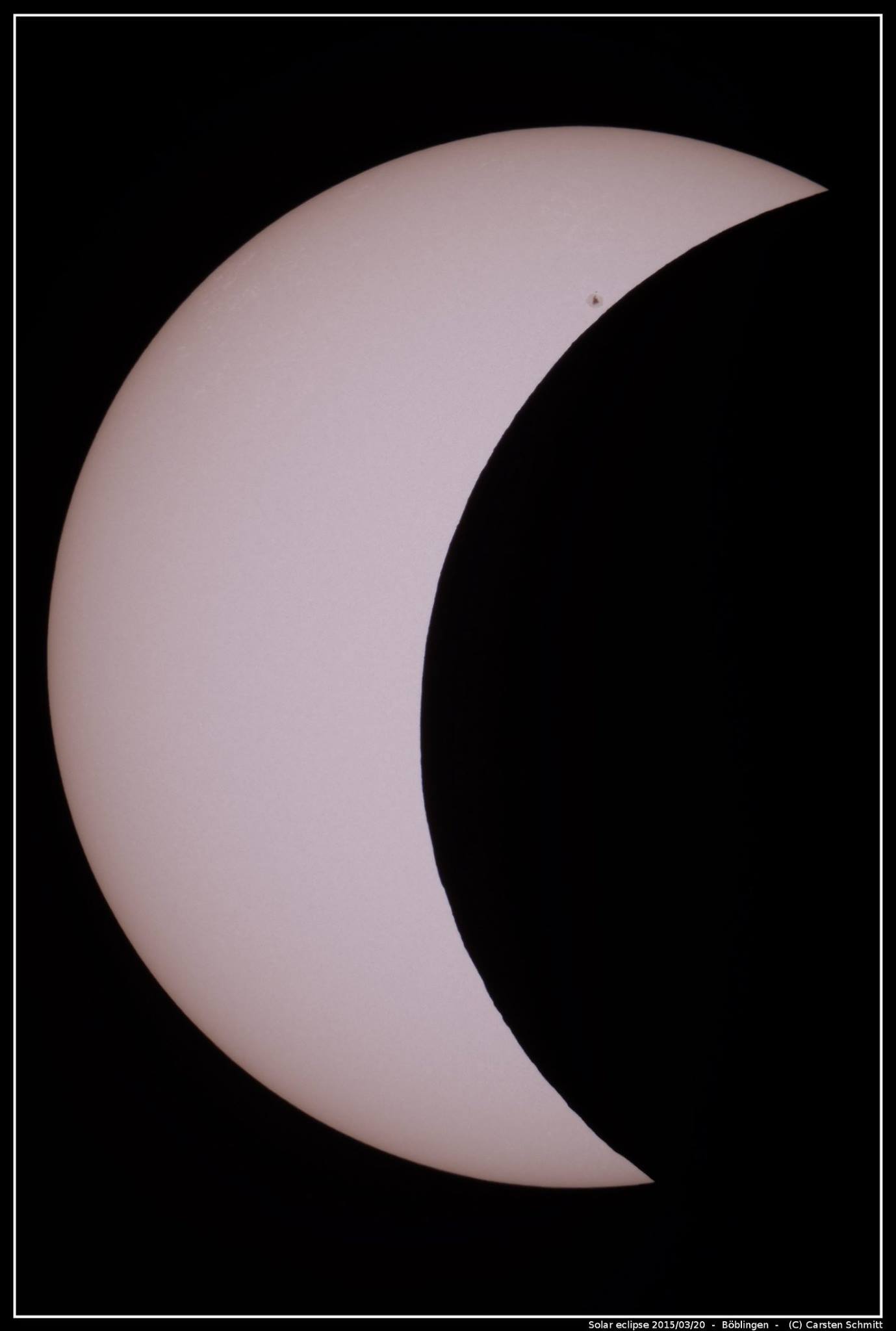 Solar eclipse 2015/03/20 from Böblingen / Germany